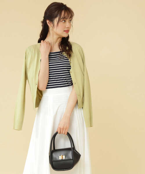 PROPORTION BODY DRESSING（プロポーションボディドレッシング）の「クルーネックカーディガン / 1212174400（カーディガン/ボレロ・レディース・ライトグリーン/パープル/ネイビー/オフホワイト・FREE）」の18枚目の写真