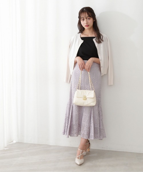 PROPORTION BODY DRESSING（プロポーションボディドレッシング）の「クルーネックカーディガン / 1212174400（カーディガン/ボレロ・レディース・ライトグリーン/パープル/ネイビー/オフホワイト・FREE）」の7枚目の写真