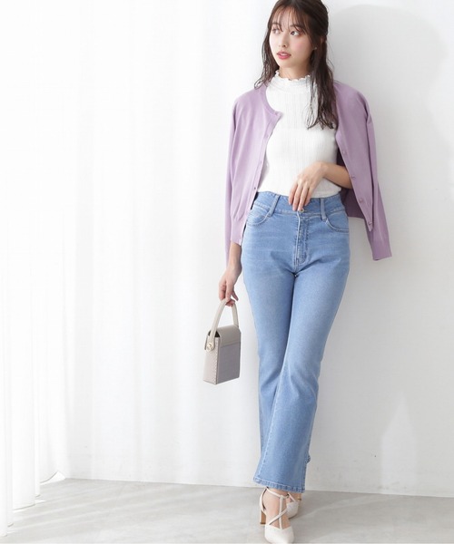 PROPORTION BODY DRESSING（プロポーションボディドレッシング）の「クルーネックカーディガン / 1212174400（カーディガン/ボレロ・レディース・ライトグリーン/パープル/ネイビー/オフホワイト・FREE）」の11枚目の写真