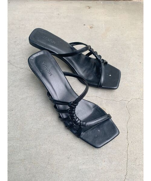 MURUA（ムルーア）の「ウェーブタイサンダル（サンダル・レディース・ホワイト/ブラック・35/36/37）」の6枚目の写真