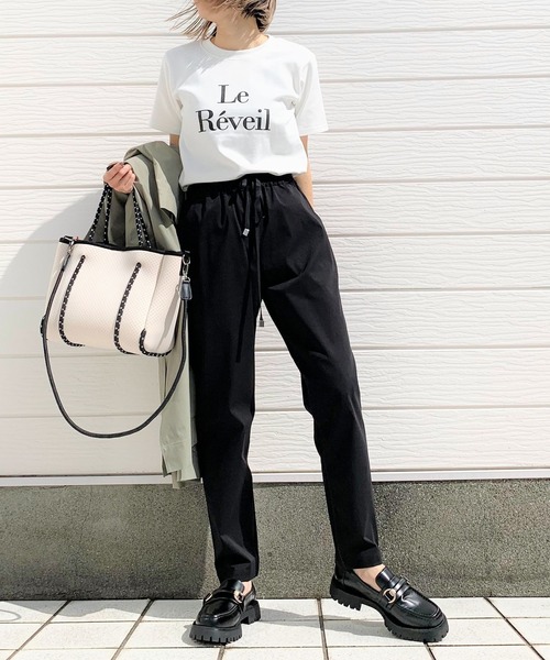 Q(キュー)の「T/Cツイルイージパンツ(その他パンツ・レディース・ブラック/ベージュ/オリーブ・MEDIUM)」の12枚目の写真