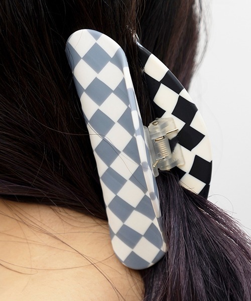 CONTROL FREAK / CTFK(コントロールフリーク)の「CONTROL FREAK(コントロールフリーク)チェッカーへアバンズ(バレッタ/ヘアクリップ・レディース・グリーン/ブラック・FREE)」の8枚目の写真