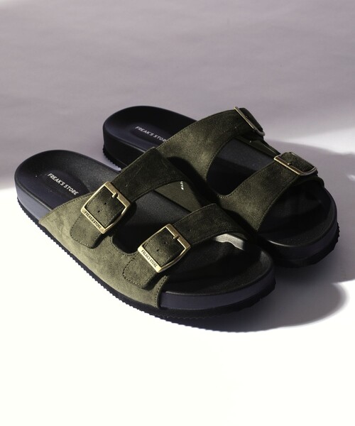 FREAK'S STORE(フリークスストア)の「WEB限定 コンフォータブル ダブルベルト スライドサンダル/レオパード(サンダル・メンズ・ブラック/ベージュ/オリーブ/ブルー系その他/レオパード・23.0cm/24.0cm/25.0cm/26.0cm/27.0cm/28.0cm)」の7枚目の写真