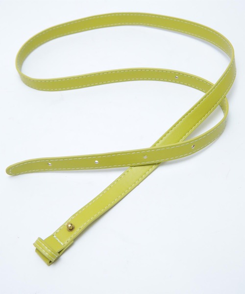 miette（ミエット）の「ｴｺﾚｻﾞｰ編み込み2wayﾐﾆﾊﾞｯｸﾞ（ショルダーバッグ・レディース・オフホワイト/ブラック/イエロー系その他・FREE）」の5枚目の写真