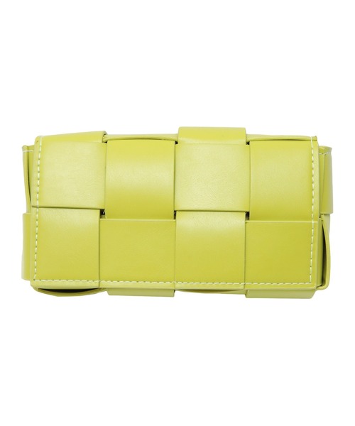 miette（ミエット）の「ｴｺﾚｻﾞｰ編み込み2wayﾐﾆﾊﾞｯｸﾞ（ショルダーバッグ・レディース・オフホワイト/ブラック/イエロー系その他・FREE）」の11枚目の写真