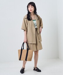 FREAK'S STORE（フリークスストア）の「リネンライクショートスリーブジャケットセットアップ（セットアップ）」