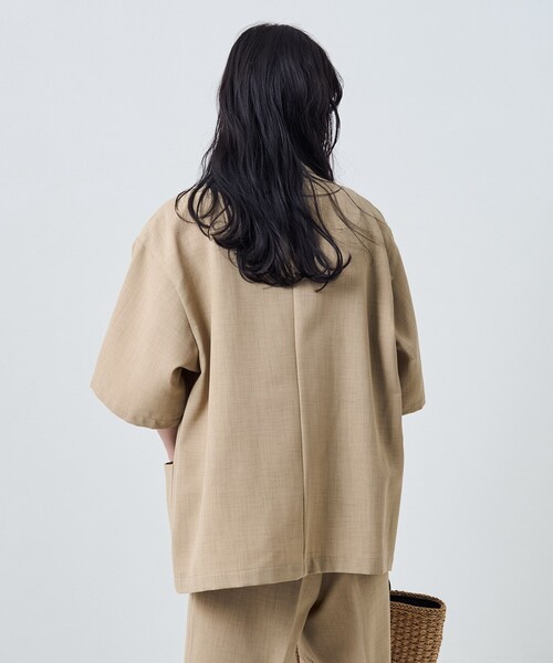 ❗️早い者勝ち❗️atlo 袖あり&ミモレ丈　3点セット　ベージュ FREAK'S STORE（フリークスストア）の「リネンライクショートスリーブ