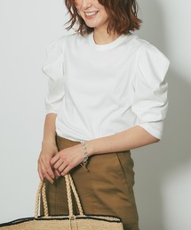 RIVE DROITE | タックスリーブカットソー(Tシャツ/カットソー)