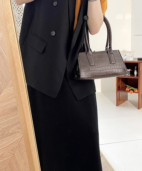 Ulysses（ユリシス）の「テーラードノースリーブジャケット（ベスト・レディース・グレー/ブラック/ベージュ・M/L）」の16枚目の写真