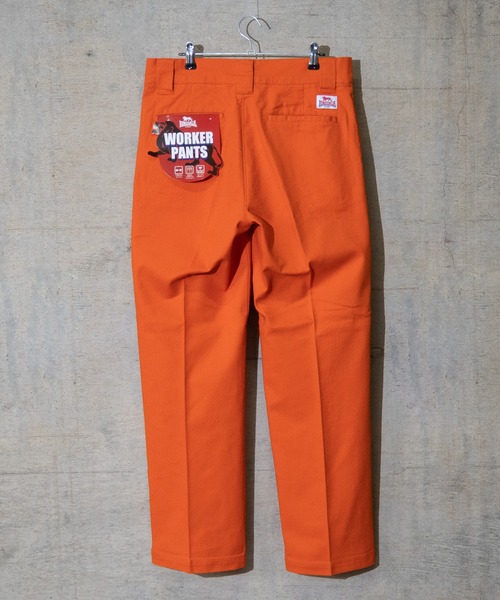 LONSDALE（ロンズデール）の「【3】〔LONSDALE/ロンズデール〕ストレッチツイルカラーワークパンツ（チノパンツ・メンズ・グリーン/レッド/ブラック/ブルー/オレンジ・MEDIUM/X-LARGE/LARGE）」の6枚目の写真