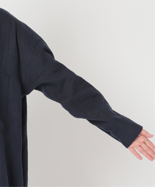 journal standard L'essage（ジャーナルスタンダードレサージュ）の「60リネンVネックワンピース◆（ワンピース・レディース・ホワイト系その他/ネイビー/オリーブ/レッド系その他・38/36）」の13枚目の写真