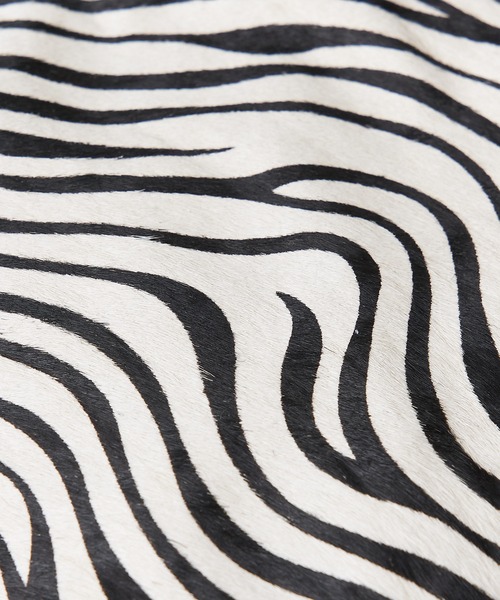 Pal collection（パルコレクション）の「ハラコ風エコバック付スマホポシェット（ショルダーバッグ・レディース・ホワイト/ブラック系その他2/ホワイト系その他/ブラウン・FREE）」の5枚目の写真