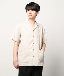 JEMORGAN | JE MORGAN/JEモーガン　テックリネン半袖キューバシャツ(シャツ/ブラウス)
