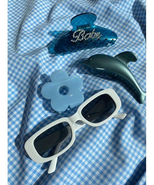 WC(ダブル シー)の「スクエアフレームトイグラス(サングラス・レディース・ブラウン/ホワイト/ブラック・FREE)」の7枚目の写真