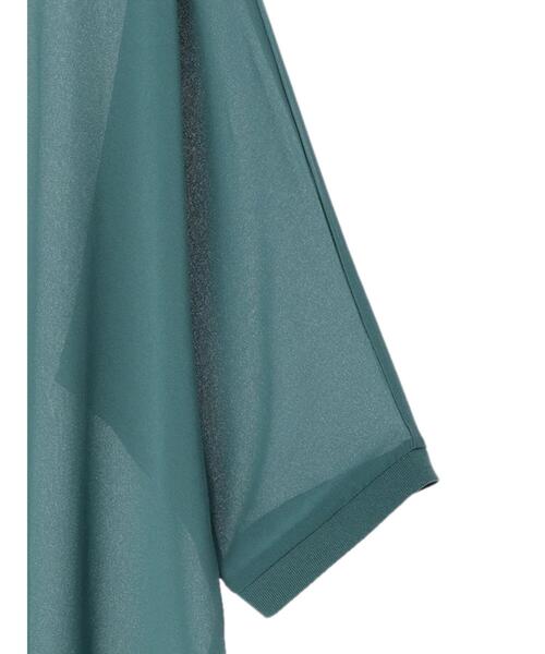 Green　Parks（グリーンパークス）の「シフォンジョーゼットドルマンプルオーバー（Tシャツ/カットソー・レディース・ライトグレー/ブラック/グリーン・FREE）」の11枚目の写真