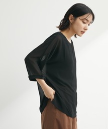 Green　Parks | シフォンジョーゼットドルマンプルオーバー(Tシャツ/カットソー)