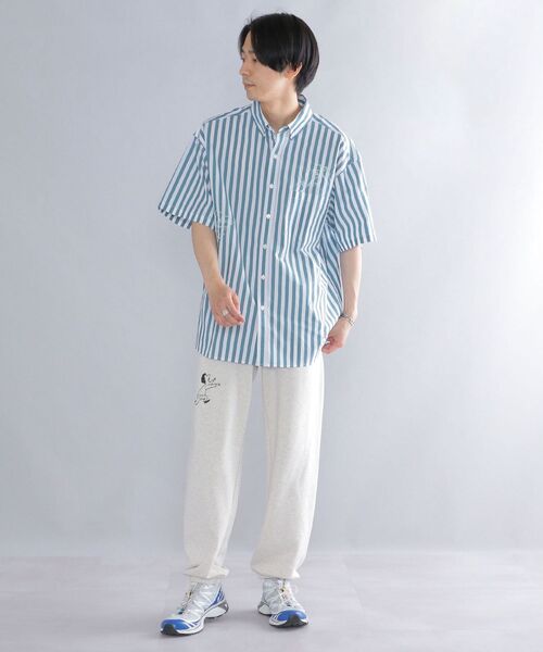 SHIPS(シップス)の「*SHIPS: ROOTS ビッグシルエット フラワー エンブロイダリー ボタンダウン ショートスリーブ シャツ(シャツ/ブラウス・メンズ・オリーブ/ブルー/ライトグリーン/ロイヤルブルー・MEDIUM/LARGE/X-LARGE)」の6枚目の写真
