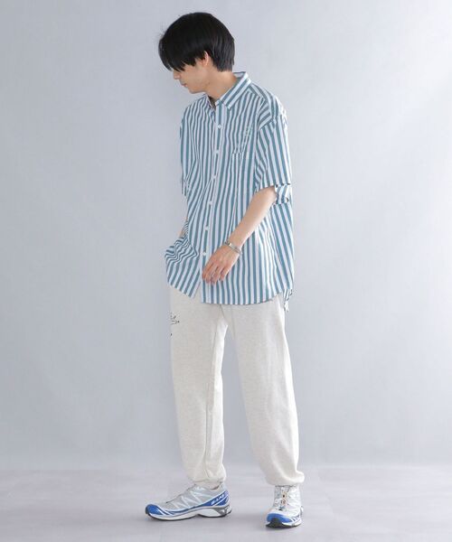 SHIPS(シップス)の「*SHIPS: ROOTS ビッグシルエット フラワー エンブロイダリー ボタンダウン ショートスリーブ シャツ(シャツ/ブラウス・メンズ・オリーブ/ブルー/ライトグリーン/ロイヤルブルー・MEDIUM/LARGE/X-LARGE)」の9枚目の写真