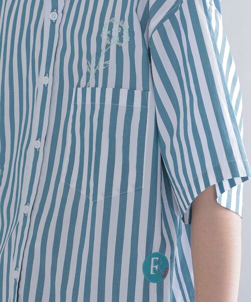 SHIPS(シップス)の「*SHIPS: ROOTS ビッグシルエット フラワー エンブロイダリー ボタンダウン ショートスリーブ シャツ(シャツ/ブラウス・メンズ・オリーブ/ブルー/ライトグリーン/ロイヤルブルー・MEDIUM/LARGE/X-LARGE)」の20枚目の写真