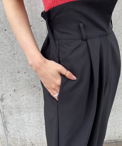 Ezick（エジック）の「ウエストベルトスラックス（スラックス・レディース・ブラック/ブラウン/チャコールグレー/ダークブラウン/グリーン・FREE）」の16枚目の写真