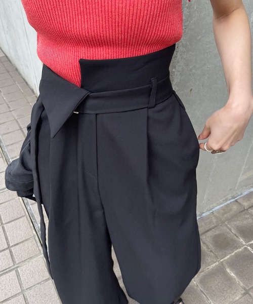 Ezick（エジック）の「ウエストベルトスラックス（スラックス・レディース・ブラック/ブラウン/チャコールグレー/ダークブラウン/グリーン・FREE）」の15枚目の写真