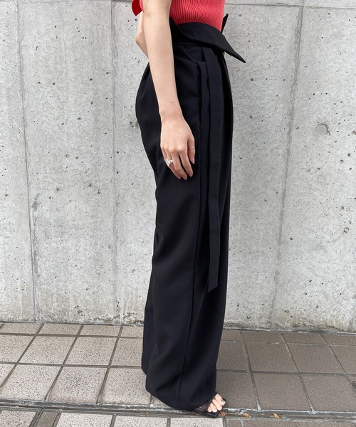 Ezick（エジック）の「ウエストベルトスラックス（スラックス・レディース・ブラック/ブラウン/チャコールグレー/ダークブラウン/グリーン・FREE）」の14枚目の写真