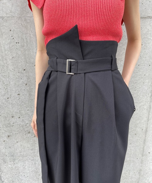 Ezick（エジック）の「ウエストベルトスラックス（スラックス・レディース・ブラック/ブラウン/チャコールグレー/ダークブラウン/グリーン・FREE）」の18枚目の写真