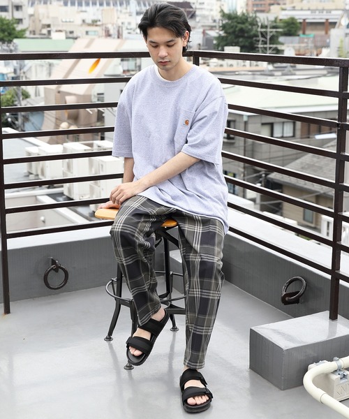 8(eight)(エイト)の「チェックワイドテーパードパンツ(チノパンツ・メンズ・アイボリー/ブラック系その他/グレー系その他/ブラウン/ブラック系その他2/チャコール/ベージュ・LARGE/MEDIUM)」の12枚目の写真