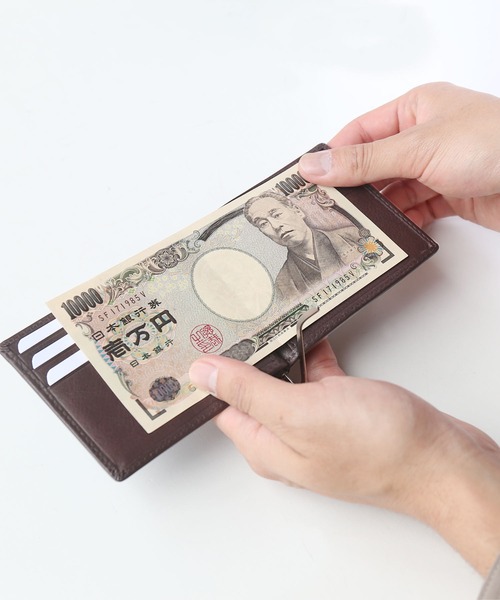 mieno（ミエノ）の「[mieno]牛革レザーマネークリップ（コインケース・レディース・ダークブラウン/ウッド/グリーン/ブラック/ブラウン・FREE）」の6枚目の写真