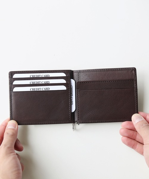 mieno（ミエノ）の「[mieno]牛革レザーマネークリップ（コインケース・レディース・ダークブラウン/ウッド/グリーン/ブラック/ブラウン・FREE）」の9枚目の写真