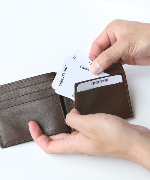 mieno（ミエノ）の「[mieno]牛革レザーマネークリップ（コインケース・レディース・ダークブラウン/ウッド/グリーン/ブラック/ブラウン・FREE）」の11枚目の写真