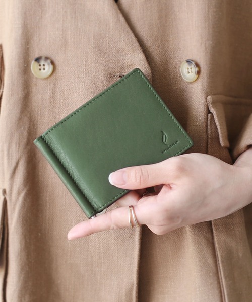 mieno（ミエノ）の「[mieno]牛革レザーマネークリップ（コインケース・レディース・ダークブラウン/ウッド/グリーン/ブラック/ブラウン・FREE）」の17枚目の写真