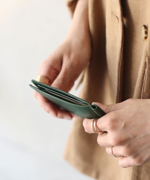 mieno（ミエノ）の「[mieno]牛革レザーマネークリップ（コインケース・レディース・ダークブラウン/ウッド/グリーン/ブラック/ブラウン・FREE）」の7枚目の写真