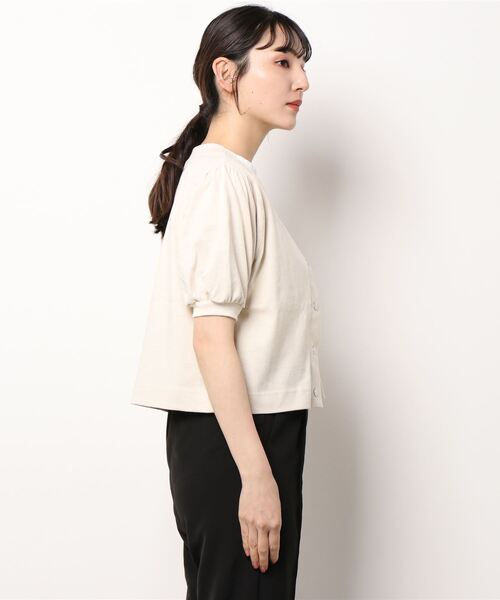 cepo(セポ)の「パフカットカーディガン(カーディガン/ボレロ・レディース・ブラック/オフホワイト/オレンジ/グリーン・M)」の12枚目の写真