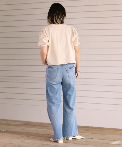 cepo(セポ)の「パフカットカーディガン(カーディガン/ボレロ・レディース・ブラック/オフホワイト/オレンジ/グリーン・M)」の9枚目の写真