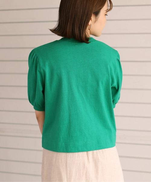 cepo(セポ)の「パフカットカーディガン(カーディガン/ボレロ・レディース・ブラック/オフホワイト/オレンジ/グリーン・M)」の15枚目の写真