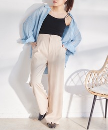ハイウエストストレートパンツ