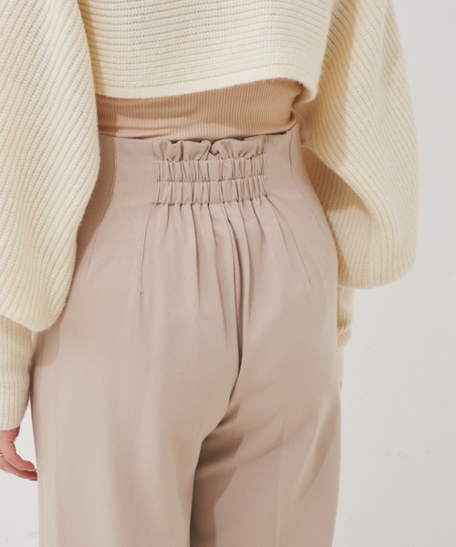 VANNIE U（ヴァニーユー）の「ハイウエストストレートパンツ（その他パンツ・レディース・ブラック/ベージュ/ピンク・FREE/S）」の12枚目の写真