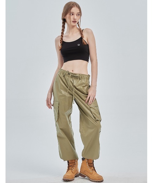 CRANK（クランク）の「A'GEM/9 × .kom『CRANK/クランク』BASIC CROP SLEEVELESS/ベーシック クロップド丈 スリーブレス キャミソール（キャミソール・レディース・ホワイト/ブラック・FREE）」の12枚目の写真
