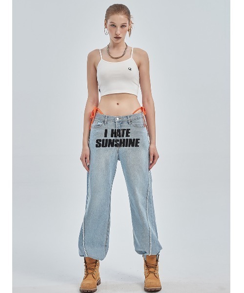 CRANK（クランク）の「A'GEM/9 × .kom『CRANK/クランク』BASIC CROP SLEEVELESS/ベーシック クロップド丈 スリーブレス キャミソール（キャミソール・レディース・ホワイト/ブラック・FREE）」の6枚目の写真