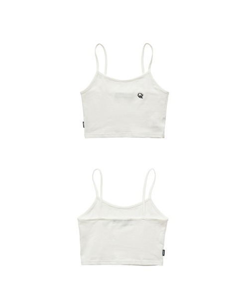 CRANK（クランク）の「A'GEM/9 × .kom『CRANK/クランク』BASIC CROP SLEEVELESS/ベーシック クロップド丈 スリーブレス キャミソール（キャミソール・レディース・ホワイト/ブラック・FREE）」の5枚目の写真