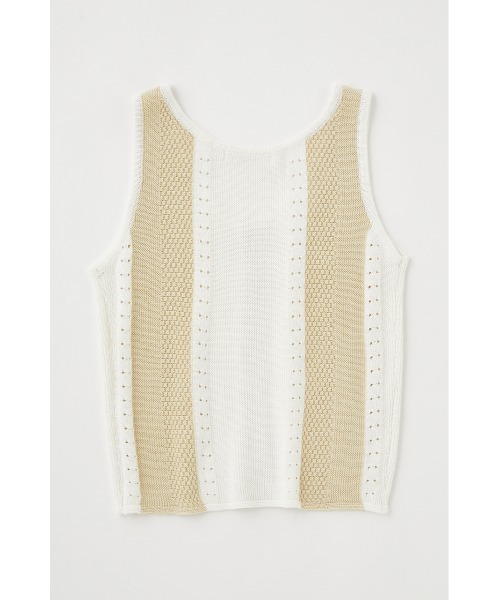 MOUSSY（マウジー）の「FRONT BUTTON KNIT タンクトップ（タンクトップ・レディース・ブルー/ブラック/キナリ・FREE）」の9枚目の写真