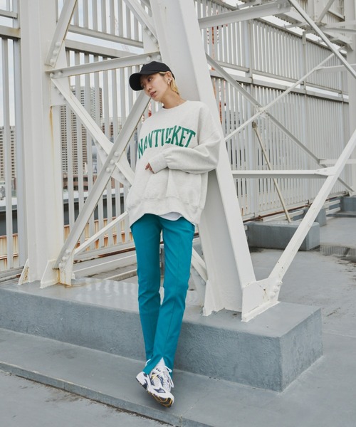 Auntie Rosa Holiday(アンティローザホリデー)の「ストレッチセンタースリットスラックス / サイズ展開あり(スラックス・レディース・ブラック/ピンク/グリーン・SMALL/MEDIUM)」の22枚目の写真