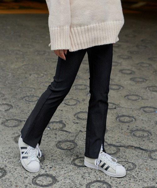 Auntie Rosa Holiday(アンティローザホリデー)の「ストレッチセンタースリットスラックス / サイズ展開あり(スラックス・レディース・ブラック/ピンク/グリーン・SMALL/MEDIUM)」の7枚目の写真