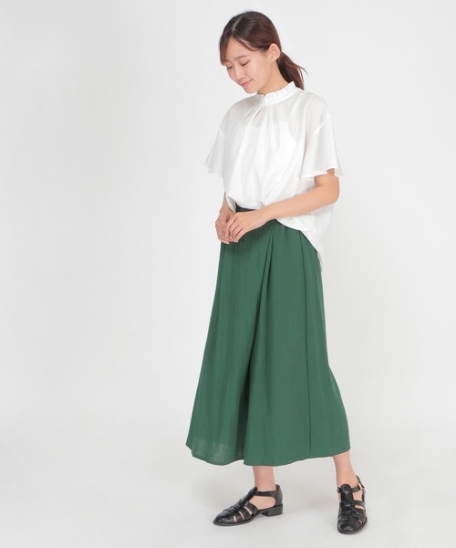 ikka（イッカ）の「RNスラブタックスカーチョ（その他パンツ・レディース・ブラック/イエロー/グリーン・M/L）」の8枚目の写真