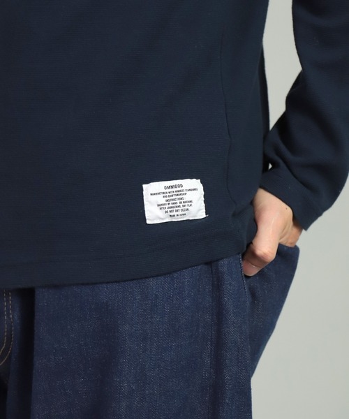 OMNIGOD（オムニゴッド）の「[OMNIGOD mens / オムニゴッド] KLフライス タートルネックロングスリーブTシャツ（Tシャツ/カットソー・メンズ・ホワイト/ネイビー/レッド/オリーブ・2/4/3）」の13枚目の写真