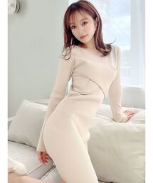 RESEXXY | フロントクロスニットワンピース(ワンピース)