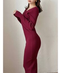 RESEXXY | フロントクロスニットワンピース(ワンピース)