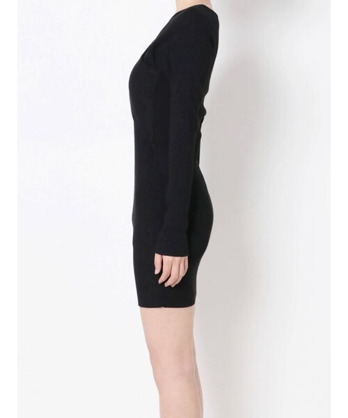 RESEXXY（リゼクシー）の「フロントクロスニットワンピース（ワンピース・レディース・ベージュ/ブラック/ブルー/ワイン・SMALL/MEDIUM）」の11枚目の写真