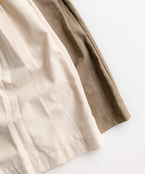 Q(キュー)の「タックハーフパンツ(その他パンツ・レディース・オリーブ/ベージュ・MEDIUM)」の10枚目の写真